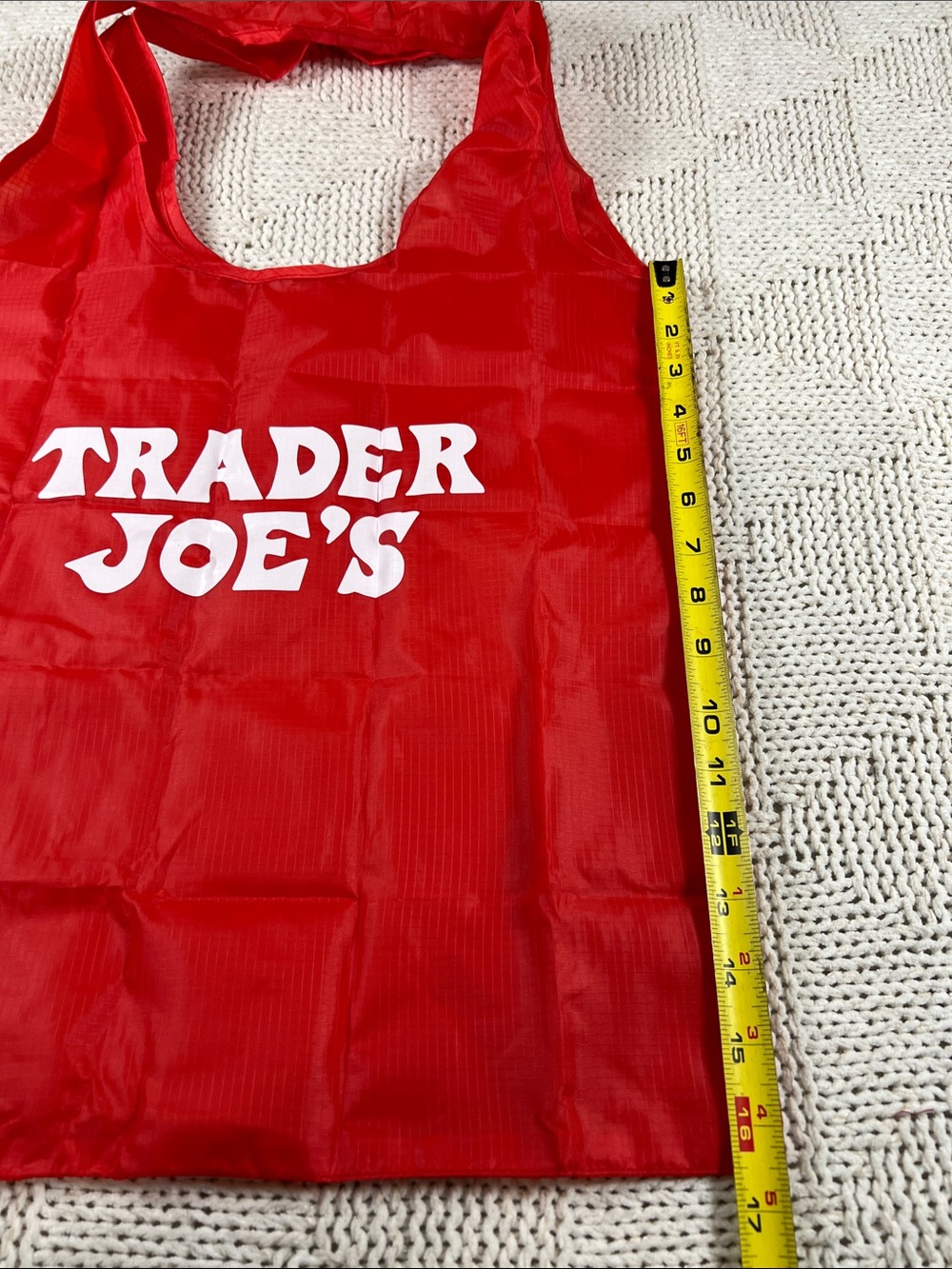 Trader Joe’s Canvas Micro Tote W/ Grocery Bag - Picture 6 of 6